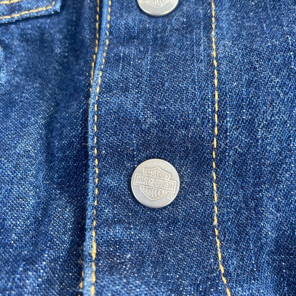 Harley Davidson Jean jacket 0-6 months - Picture 2 of 5